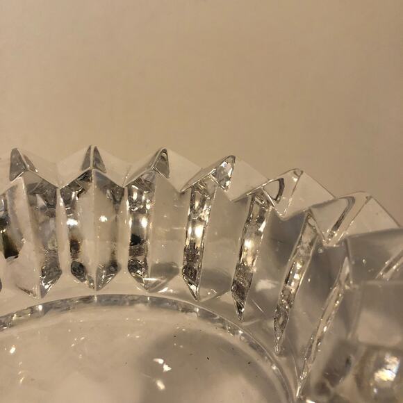Dansk Heavy Full Crystal Bowl Candy Dish Vintage